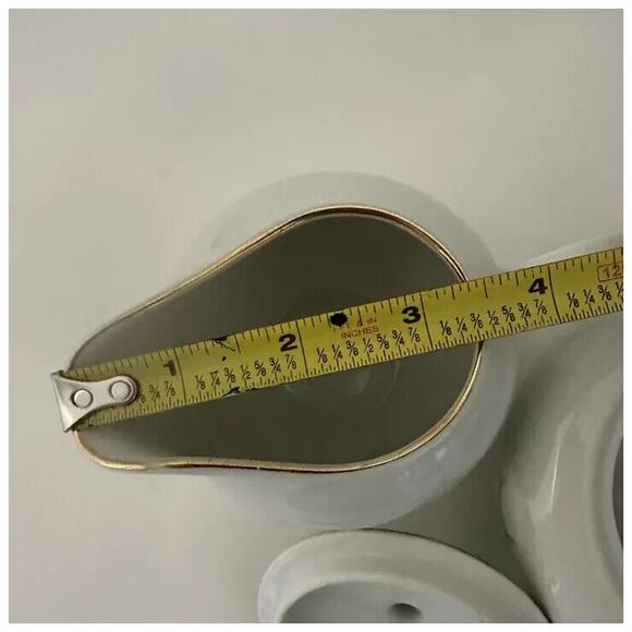 FINE CHINA OF JAPAN, Creamer & Sugar Bowl w/Lid, White with Pink, Green & Brown - Picture 10 of 15